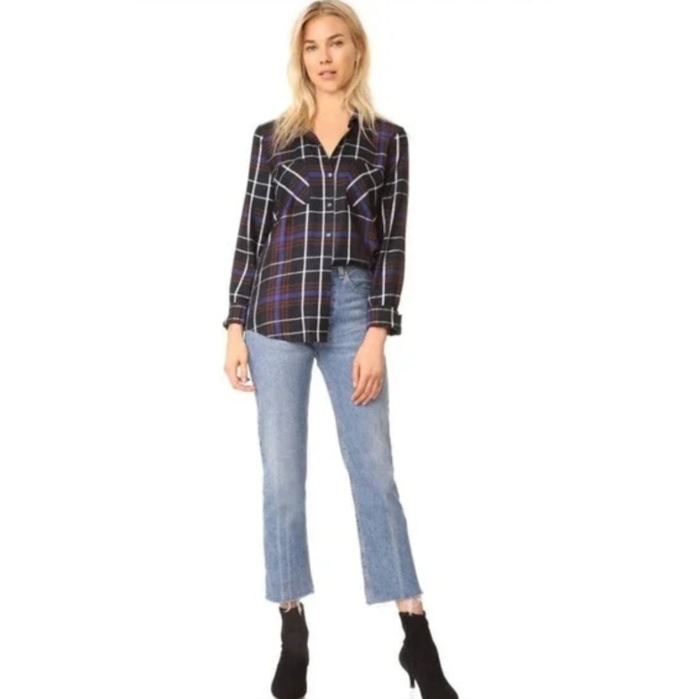 L'agence Denise Mixed Media Blouse